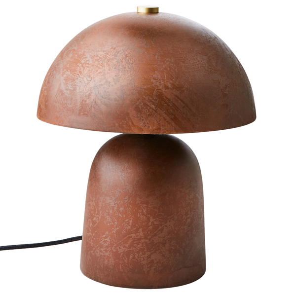 Bordslampa Fungi Rostbrun Ø25xH30cm