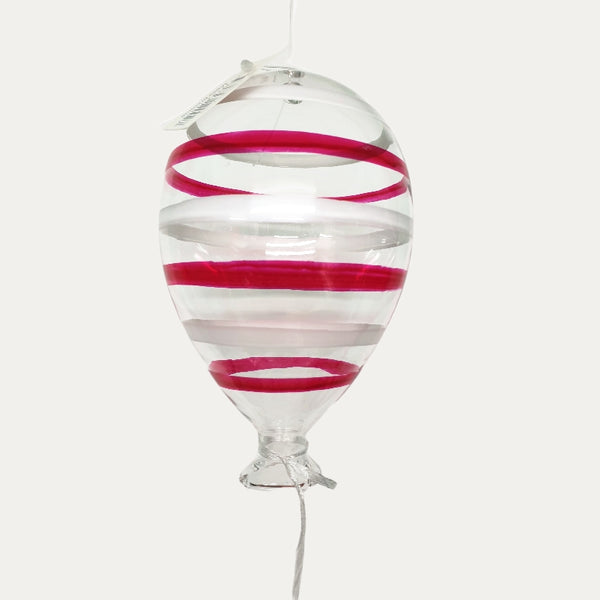 Hängande glasballong 9x15cm