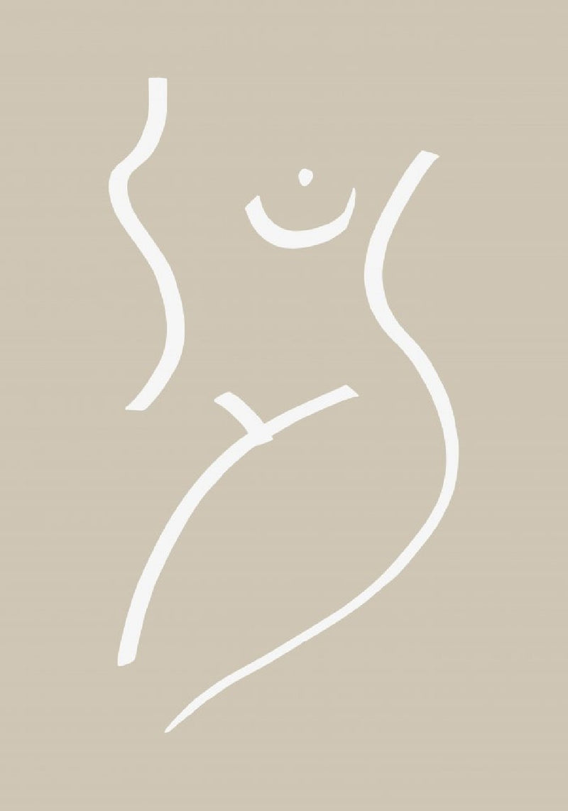 Body Sketch Sand Poster, Storlek 21x30 cm - Fynda julklapparn hos Forallarum.se!