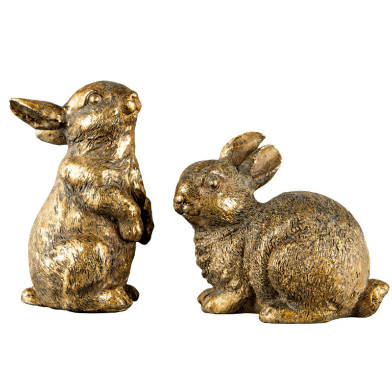 Kaniner Guld 2-styck - För alla rum